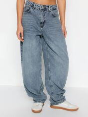 Акція на Джинси Baggy жіночі Trendyol TWOSS24JE00038 32 Blue від Rozetka