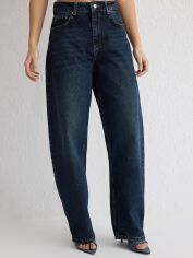 Акція на Джинси Baggy жіночі Trendyol TWOSS25JE00063 42 Dark Blue від Rozetka