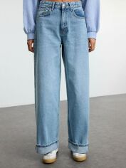 Акція на Джинси жіночі Trendyol TWOSS25JE00001 38 Light Blue від Rozetka