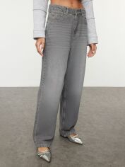Акція на Джинси Baggy жіночі Trendyol TWOAW25JE00240 38 Grey від Rozetka