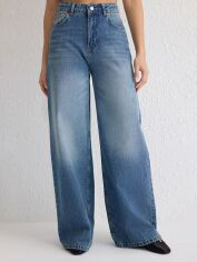 Акція на Джинси Baggy жіночі Trendyol TWOSS25JE00082 34 Blue від Rozetka