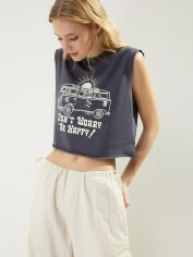 Акція на Топ жіночий Trendyol TWOSS23TS00122 XL Anthracite від Rozetka