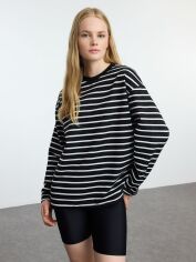 Акція на Лонгслів довгий жіночий Trendyol TWOAW23SW00326 XS Black від Rozetka