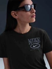 Акція на Футболка бавовняна жіноча Nike Sportswear Club IB2447-010 L Black від Rozetka