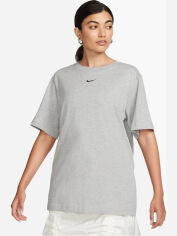Акція на Футболка бавовняна оверсайз довга жіноча Nike Sportswear FD4149-063 S Сіра від Rozetka