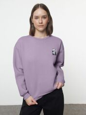 Акція на Світшот жіночий Trendyol TWOAW24SW00196 M Lilac від Rozetka