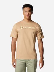 Акція на Футболка бавовняна довга чоловіча Columbia CSC Basic Logo™ 1680051-262 M Пісочна від Rozetka
