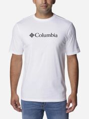 Акція на Футболка бавовняна довга чоловіча Columbia CSC Basic Logo™ 1680051-100 S Біла від Rozetka