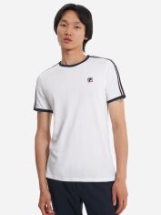 Акція на Футболка бавовняна довга чоловіча FILA 129336-00 54 Біла від Rozetka