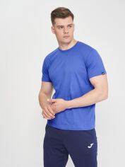 Акція на Футболка бавовняна довга чоловіча Joma Desert 101739.700 3XL Синя від Rozetka