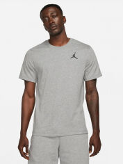 Акція на Футболка бавовняна довга чоловіча Nike Jordan Jumpman DC7485-091 XL Сіра від Rozetka