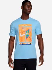 Акція на Футболка довга чоловіча Nike Court Dri-Fit HJ3369-422 S Синя від Rozetka