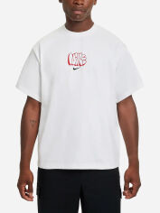 Акція на Футболка бавовняна довга чоловіча Nike Solo Swoosh HQ4182-100 XL Біла від Rozetka