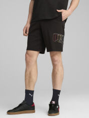 Акція на Шорти бавовняні короткі чоловічі Puma Ess Logo Lab Execution Shorts 10" Tr 68467001 XL Black від Rozetka