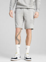 Акція на Шорти бавовняні короткі чоловічі Puma Ess Logo Lab Execution Shorts 10» Tr 68467004 2XL Light Gray Heather від Rozetka