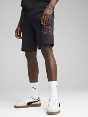 Акція на Шорти бавовняні короткі чоловічі Puma Ess Logo Lab Execution Shorts 10" Tr 68467016 M New Navy від Rozetka