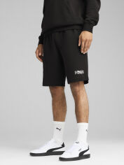 Акція на Шорти бавовняні короткі чоловічі Puma Ess Logo Lab Short Tr 68728101 S Black від Rozetka