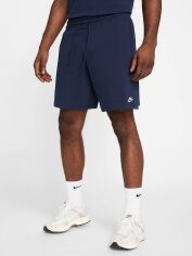 Акція на Шорти бавовняні короткі чоловічі Nike Club FQ4359-451 L Obsidian/White від Rozetka