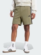 Акція на Шорти бавовняні короткі чоловічі Adidas M 3S Ft Sho JE6416 XL Olistr/Black від Rozetka