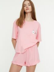 Акція на Піжама Trendyol THMSS22PT0422 XS Pink від Rozetka
