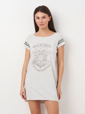 Акція на Нічна сорочка жіноча бавовняна великого розміру Disney Harry Potter HP 53 04 333 XL Сіра від Rozetka