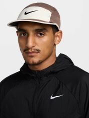 Акція на Кепка літня Nike U Nk Df Fly Cap U Cb P FB5624-214 S/M Коричнева від Rozetka