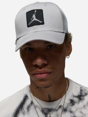 Акція на Кепка літня Nike U J Rise Cap S Cb Trkr Jm Ptch FZ0774-077 S-M Light Smoke Grey від Rozetka