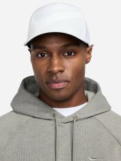 Акція на Кепка літня Nike U Nk Df Rise Cap Ab Big Swsh HJ7018-100 M-L White від Rozetka