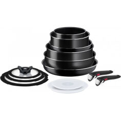 Акція на Набор посуды 13 предметов Ingenio Easy Cook&amp;Clean Tefal L1539843 від Podushka