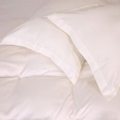 Акція на Комплект постільної білизни MirSon сімейний 2 x 143x210 см №01 White Imperial Tencel від Rozetka