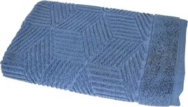Акція на Рушник махровий GM Textile банний Уельс Бавовняний 70x140 см Синій від Rozetka