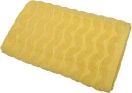 Акція на Рушник махровий GM Textile банний 70х140 см Зигзаг жовтий від Rozetka