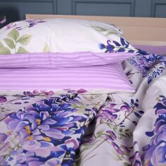 Акція на Наволочка MirSon 17-0723 Purple Flowers Ranforce Elite 50х70 см від Rozetka