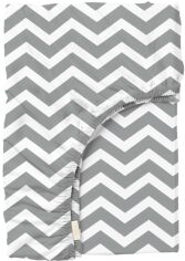 Акція на Простирадло на резинці Cosas Zigzag Сірий 160x200 + 30 см від Rozetka