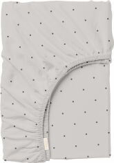 Акція на Простирадло на резинці Cosas Mini Dots Бежевий 160x200 + 25 см від Rozetka