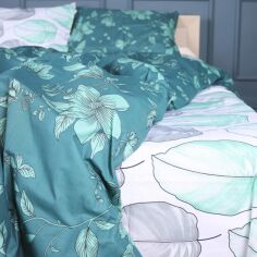 Акція на Простирадло MirSon Бязь 17-0718 Emerald Foliage 150х220 см від Rozetka