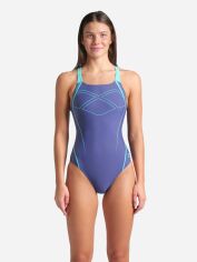 Акція на Суцільний купальник жіночий Arena Graphic Swim Pro Back 009024-880 48 Синій/Бірюзовий від Rozetka