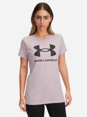 Акція на Футболка жіноча Under Armour Ua Rival Logo Ss 1356305-009 M Сіра від Rozetka