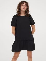 Акція на Сукня коротка літня жіноча H&M XAZ325353MAWK XS Чорна від Rozetka