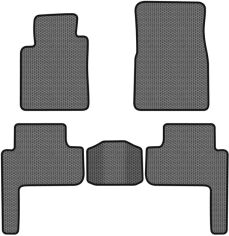 Акція на EVA килимки EVAtech в салон авто для Land Cruiser Prado (90) 5-doors 7 seats Toyota 1996-2002 2 покоління SUV EU Сірий від Rozetka