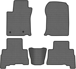 Акція на EVA килимки EVAtech в салон авто для Land Cruiser Prado (150) 7 seats Restyling Toyota 2013-2023 4 покоління SUV EU Сірий від Rozetka