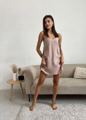 Акція на Ночная рубашка M18SH муслин Cosy латте XL від Podushka
