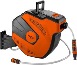 Акція на Шланг NEO Tools настінний з автоматичним барабаном 1/2" 20 м + 2 м (15-891) від Rozetka