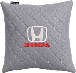Акція на Подушка EVAtech ECO 30 х 30 см Honda Сіра з сірою ниткою від Rozetka