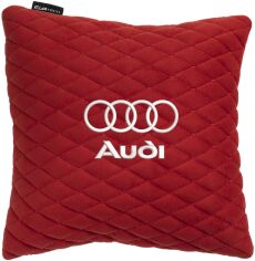 Акція на Подушка EVAtech 30 х 30 см Audi Червона з червоною ниткою від Rozetka