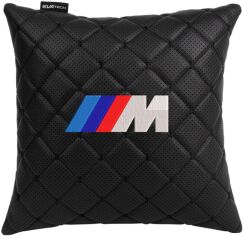 Акція на Подушка EVAtech ECO 30 х 30 см BMW M Чорна з чорною ниткою від Rozetka