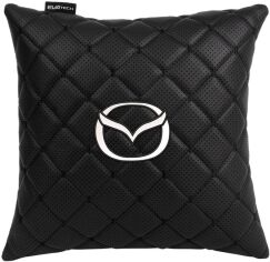 Акція на Подушка EVAtech ECO 30 х 30 см Mazda Чорна з чорною ниткою від Rozetka