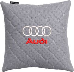 Акція на Подушка EVAtech ECO 30 х 30 см Audi Сіра з сірою ниткою від Rozetka