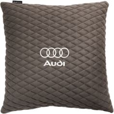 Акція на Подушка EVAtech 40 х 40 см Audi Сіра з сірою ниткою від Rozetka
