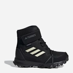 Акція на Дитячі зимові черевики для хлопчика adidas Terrex Snow CF IF7495 31 Чорні від Rozetka